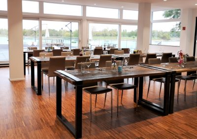 Bestuhlung im Green Room mit Seeblick im Seepavillon