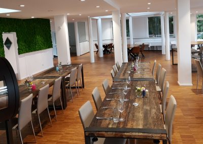 Bestuhlung im Green Room im Seepavillon