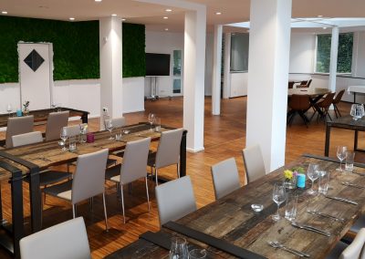 Bestuhlung im Green Room im Seepavillon