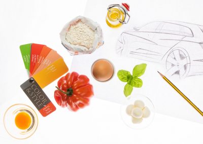 Scribble mit Produkten