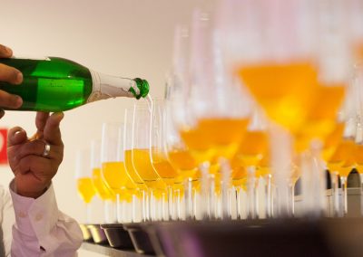 Service mit Sekt Aperitif im Seepavillon