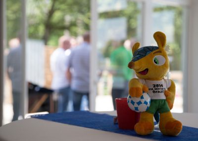 Maskottchen Fifa WM 2014 im Seepavillon